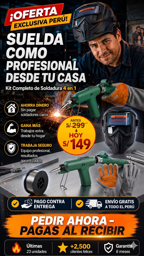 🚨 OFERTA EXCLUSIVA: KIT DE SOLDADURA 4 EN 1