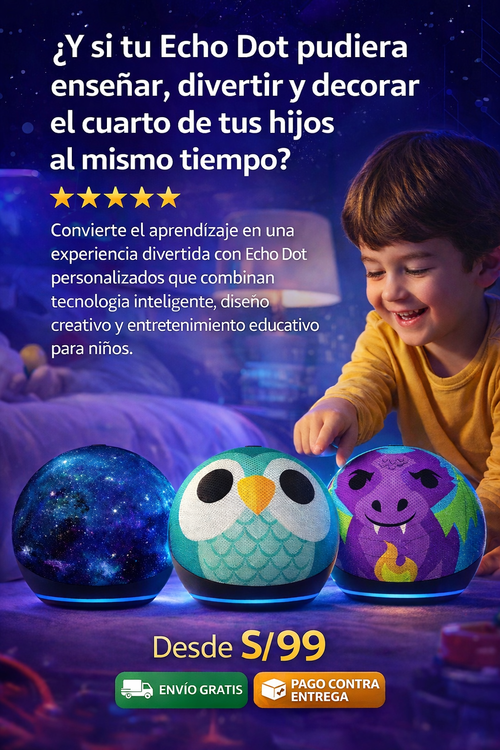 ALEXA KIDS 5TA GENERACION – DIVERSION, APRENDIZAJE Y CONTROL POR VOZ PARA NIÑOS